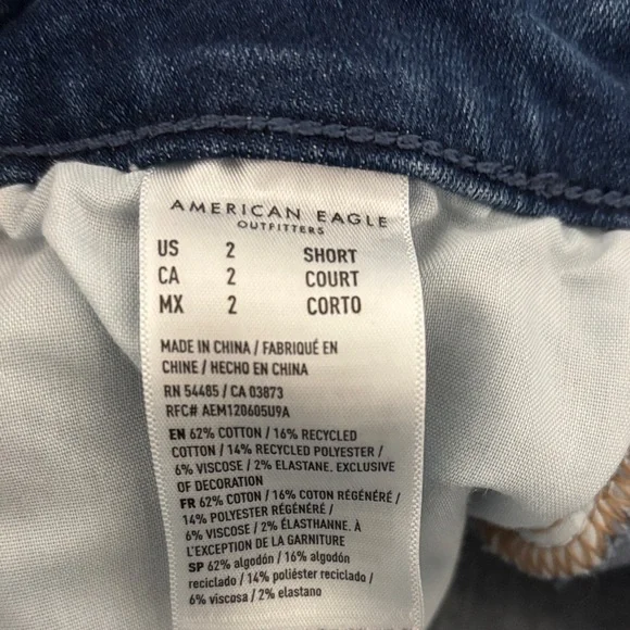 American Eagle Outfitters Women's Skinny Jeans - Dark Blue - Picture 2 of 4